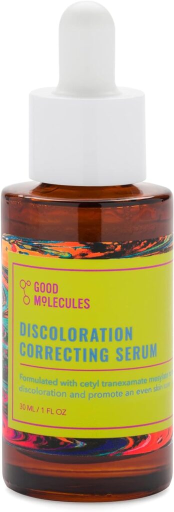 Good Molecules Discoloration Correcting Serum 30ml/1oz - Tranexamic Acid and Niacinamide for Dark Spots, Acne Scars, Sun Damage, Hyperpigmentation, and Age Spots - Fragrance Free, Vegan, and pH 5.5