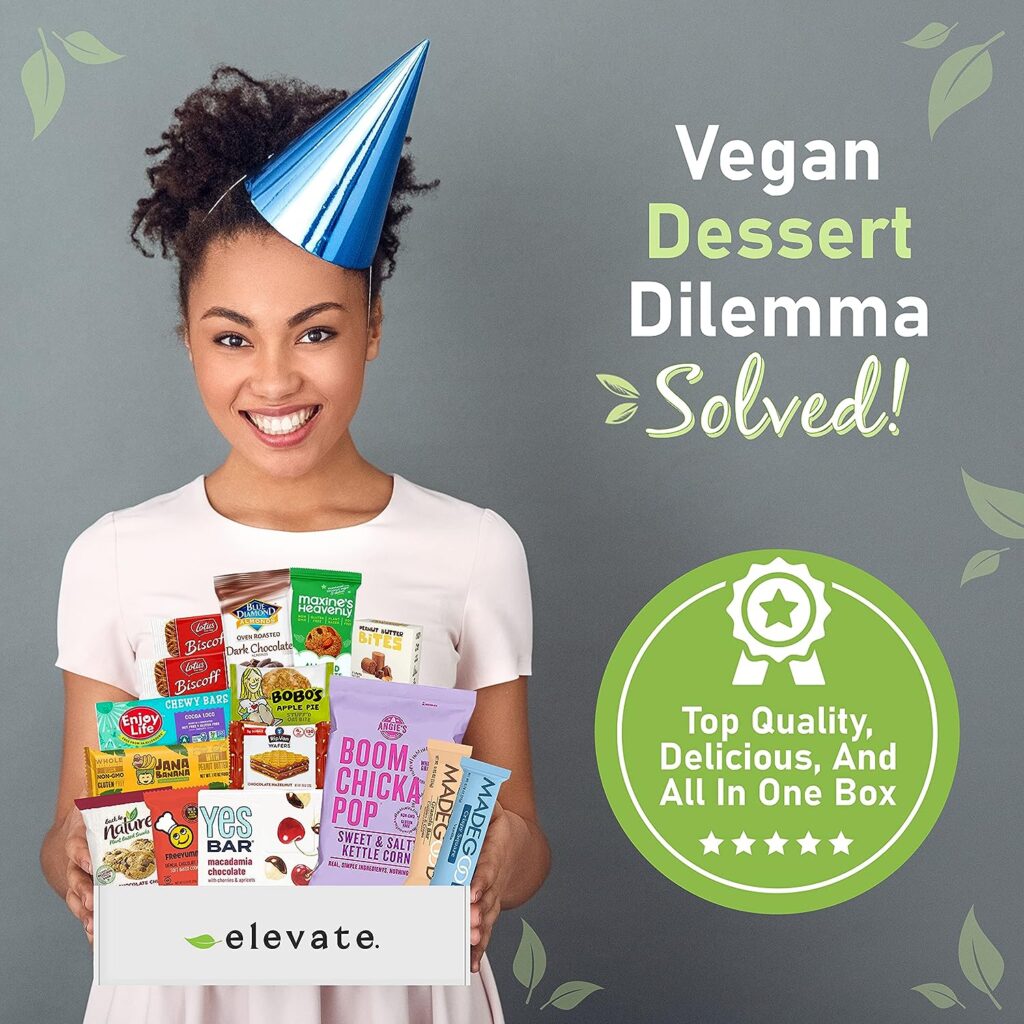 Healthy Sweet Treats Dessert Sampler Snack Box : All Snacks Are Plant-Based, Vegan, Dairy Free, And Delicious, For Adults, Kids, A Smarter Way To Do Dessert, Gift Box Of Vegan Sweet Treats