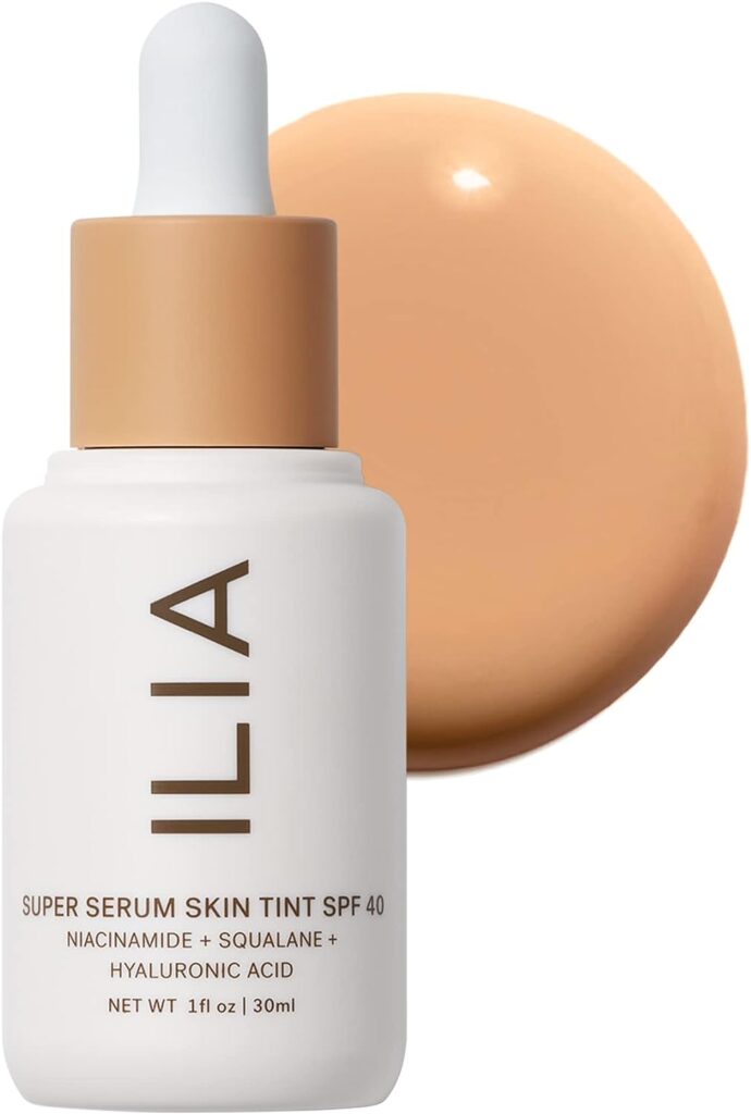 ILIA - Super Serum Skin Tint SPF 40 | Clinically-Proven, Non-Comedogenic, Vegan, Clean Beauty (Paloma ST9)