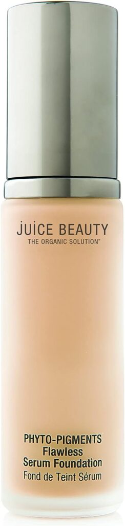 Juice Beauty PHYTO-PIGMENTS Flawless Serum Foundation - Sand | Skin-Perfecting + Age-Defying Serum in One | Plant-Derived Phyto-Pigments -1 fl oz