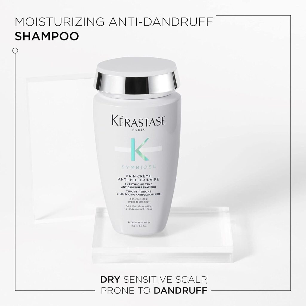 KERASTASE Symbiose Anti Dandruff Shampoo Crème | Cleanses and Hydrates Scalp  Hair | For Scalps Prone to Dandruff | Sulfate-Free | Formulated with Zinc Pyrithione | 8.5 Fl Oz