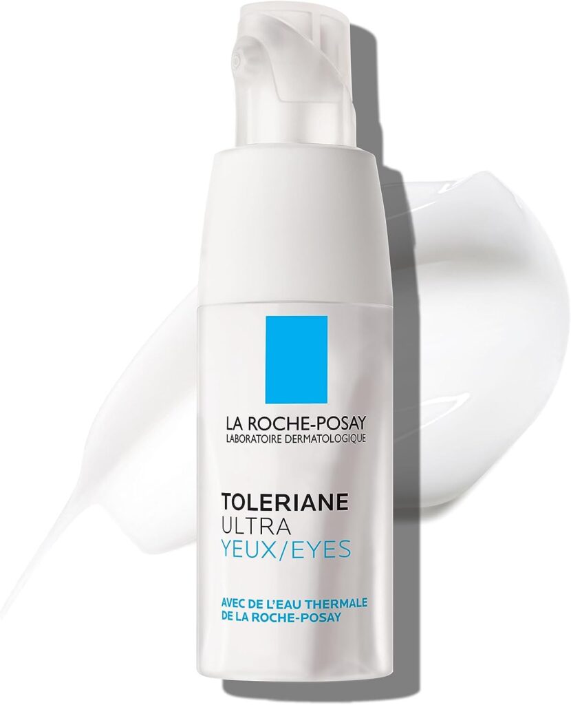 La Roche-Posay Toleriane Dermallergo Eye Cream Soothing Repair Moisturizer, Soothes and Comforts Sensitive Skin, Allergy Tested, Fragrance Free, Alcohol Free, Formerly Toleriane Ultra Eyes