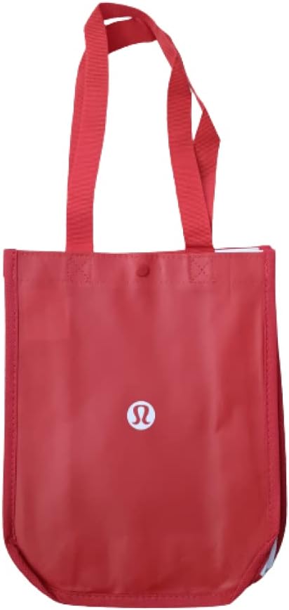 Lululemon This is Yoga Reusable Lunch Tote Carryall Gym Bag - Collapsible, Waterproof, Eco-Friendly, Small, Red