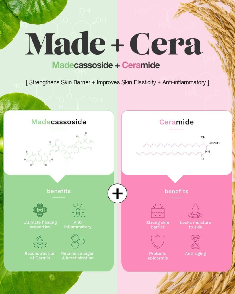 SKINRxLAB MadeCera Cream Double Essence Korean Toner 150ml (5.07fl.oz.) - Hydrating and Soothing Toner with Milk Protein, Ceramide, Beta-Glucan - Moisturizing Strawberry Milky Toner for Irritated Skin