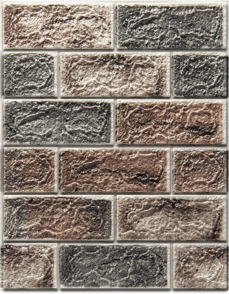 Art3d 30-Pack 3D Wall Panels Peel and Stick in Grey Brown, Self Adhesive Waterproof Faux Foam 3D Brick Wallpaper for Living Room, Bedroom, Interior Decoration (43.3 Sq.Ft)