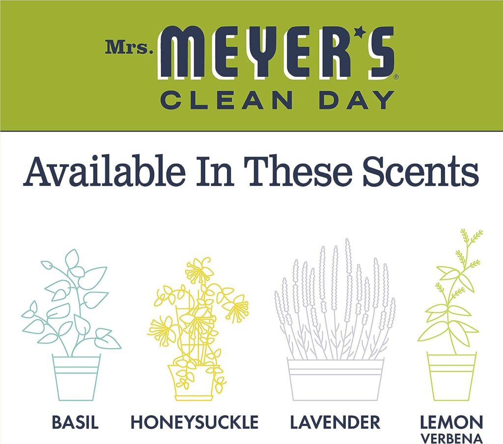 Mrs. Meyers Multi-Surface Cleaner Concentrate, Use to Clean Floors, Tile, Counters, Lemon Verbena, 32 fl. oz