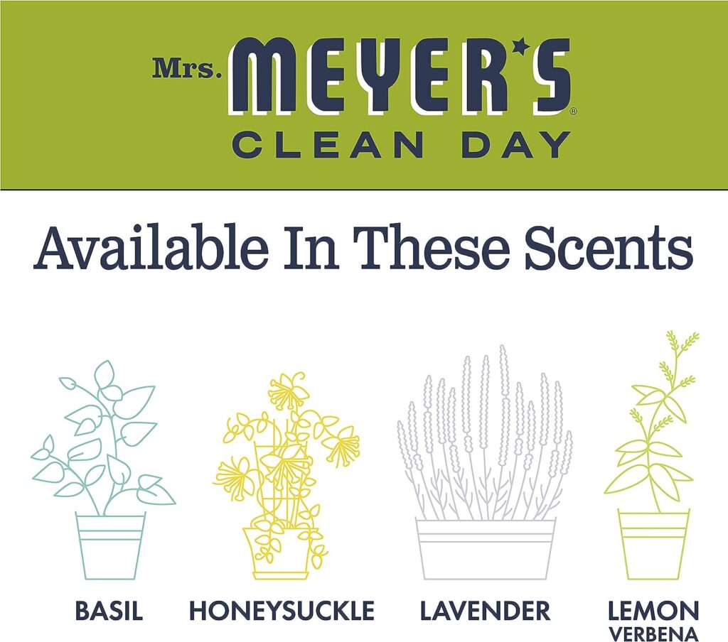 Mrs. Meyers Room and Air Freshener Spray, Non-Aerosol Spray Bottle Infused with Essential Oils, Lemon Verbena, 8 fl. oz