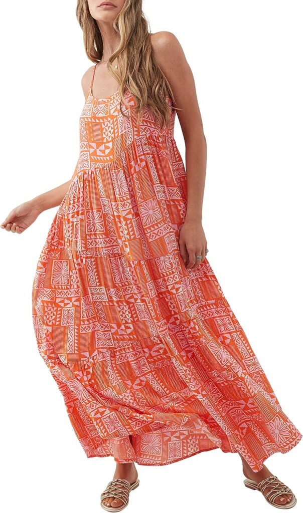 ONEILL Womens Sleeveless Maxi Dress - Comfortable and Casual Maxi Length Dresses for Women