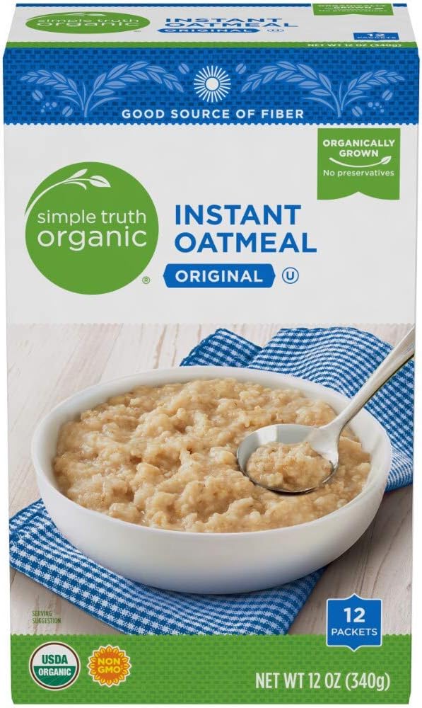 Simple Truth Organic Instant Oatmeal 12 Ct (Pack of 2)